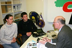 Gespräch mit Bundestagspräsident Dr. Norbert Lammert, über Streumunition. 18.12.2007